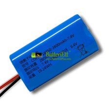Ersättningsbatteri för PLC HTK-18650-2600mAh-7.4V