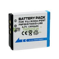 Ersättningsbatteri för Kodak Zi8 EasyShare M1033 V1253 M1093 IS V1233 V1073 V1273 1300mAh