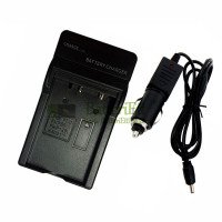 Ersättning laddare för Fujifilm FNP60 FNP120 med bil laddningskabel