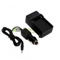 Ersättning laddare för Sony NP-FM50 DSC-F828 med bil laddningskabel