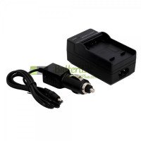 Ersättning laddare för Sony NP-FP50 NP-FH50 med bil laddningskabel