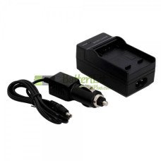 Ersättning laddare för Sony NP-FP50 NP-FH50 med bil laddningskabel