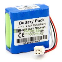 Ersättningsbatteri för Nihon Kohden PVM-2700 PVM-2703 PVM-2701 SB-201P X076
